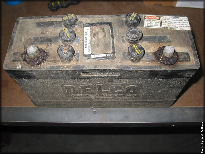 Chevy Antique Auto Battery (1963 Early) Delco DC12
